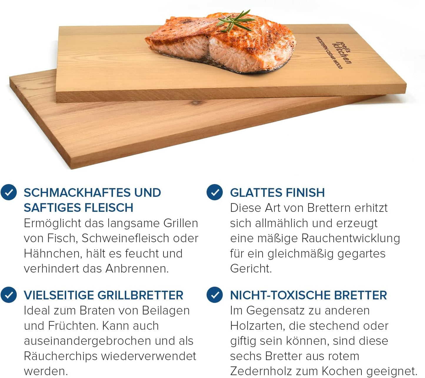 Zedernholz Grillbretter-Set