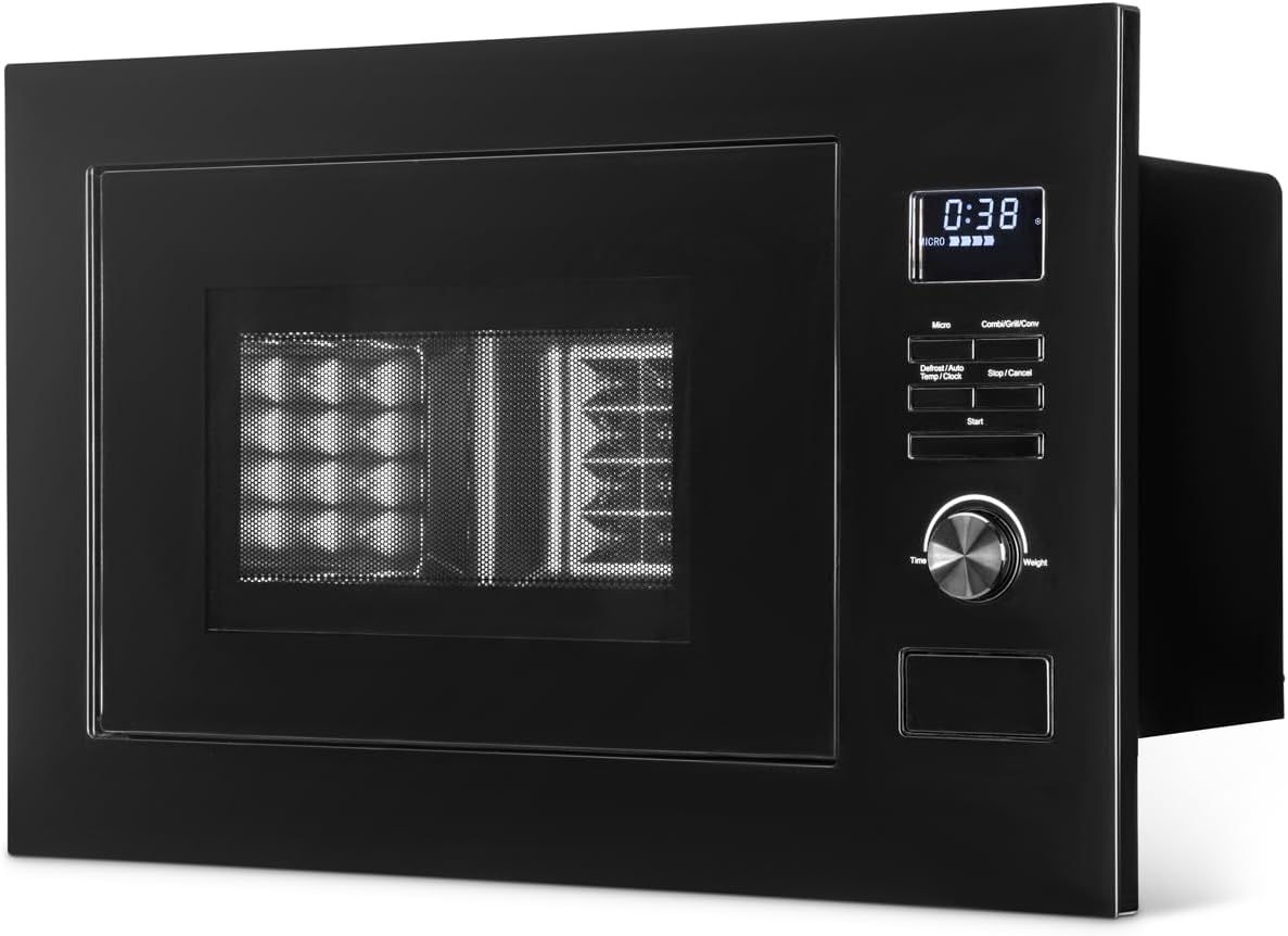 Einbaumikrowelle mit Grill und Heissluft MWG 3001 H EB, Schwarz