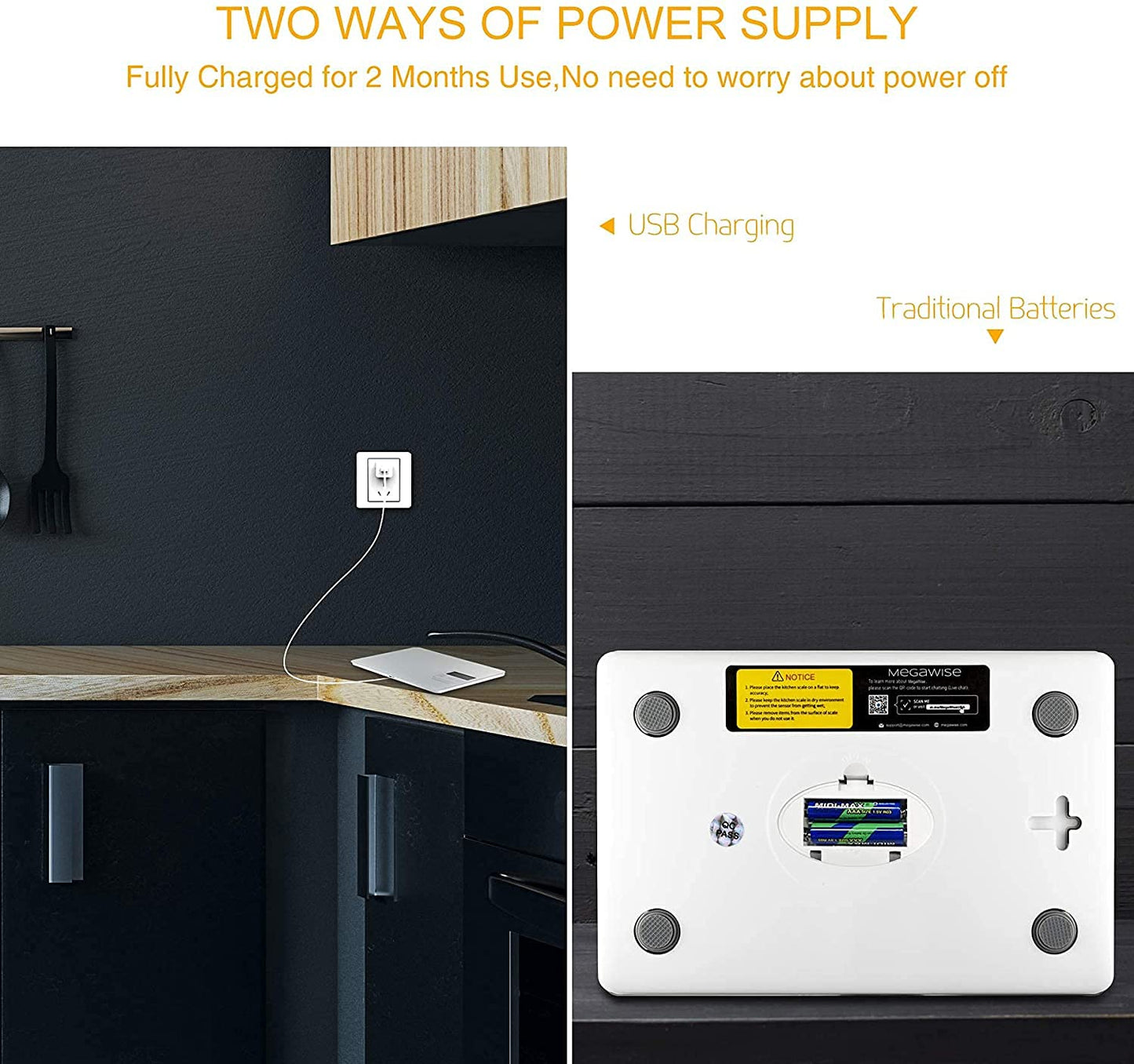 Digitale Küchenwaage mit 33lb Kapazität und Tara-Funktion, Weiss/opulenter Garten