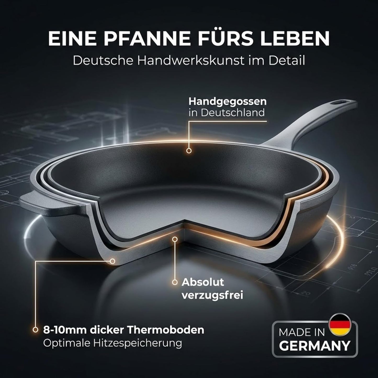 Bratpfanne 24 cm, Ø 24 cm | 5 cm