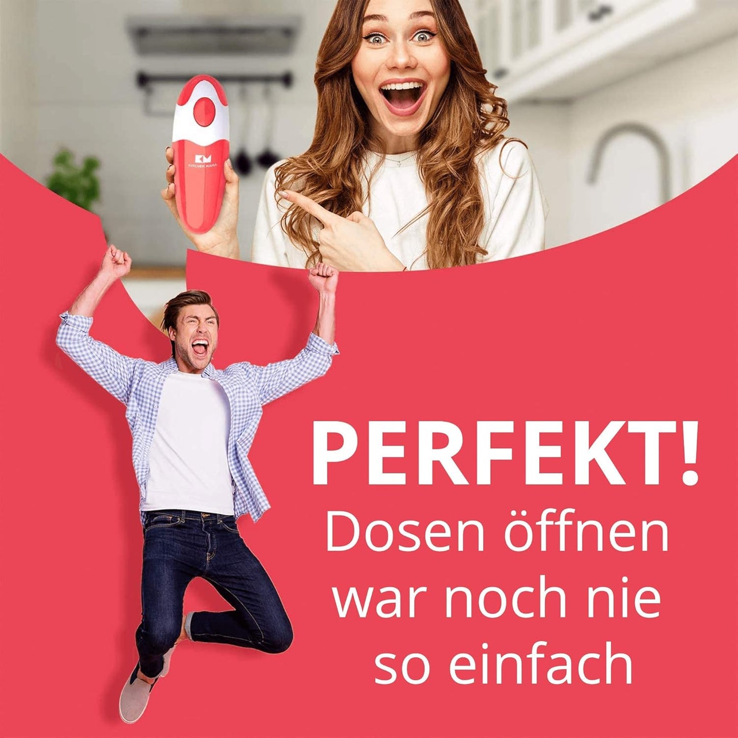 Elektrischer Auto-Dosenöffner, Rot