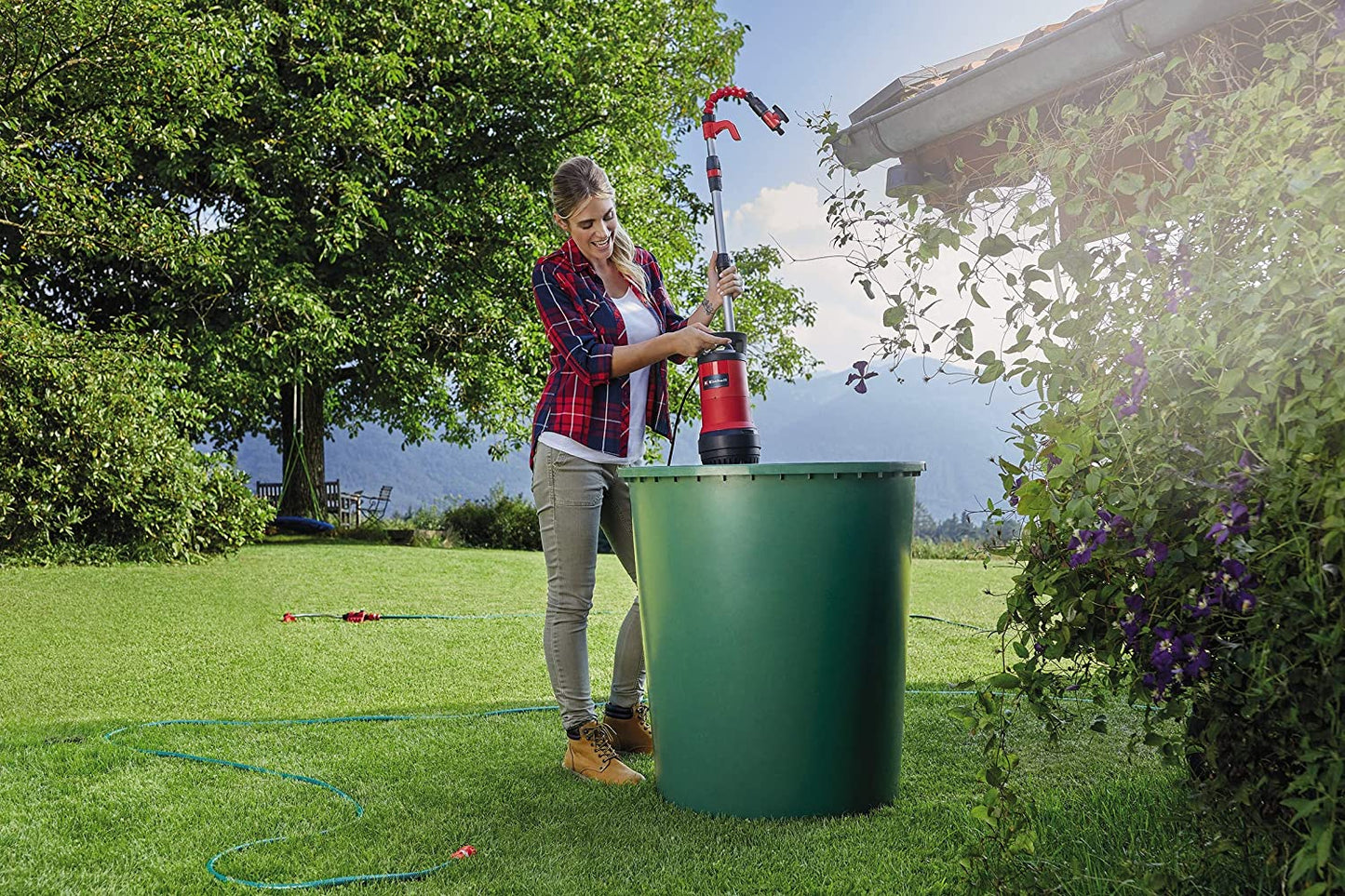 Regenfasspumpe GE-PP 5555 RB-A, Tauch- / Druckpumpe, 550 Watt | 5500 L/h