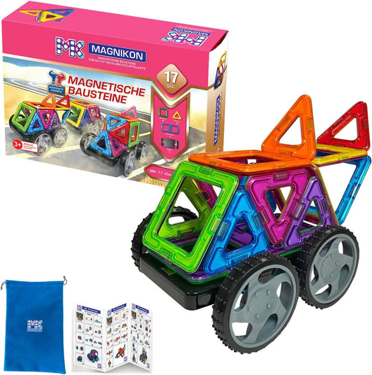 17-teiliges Magnetisches Bausteine-Set - Das Rennen, Das Rennen