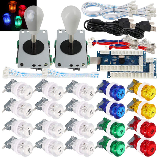 2 Player Arcade Game Stick DIY Kit für PC & Raspberry Pi