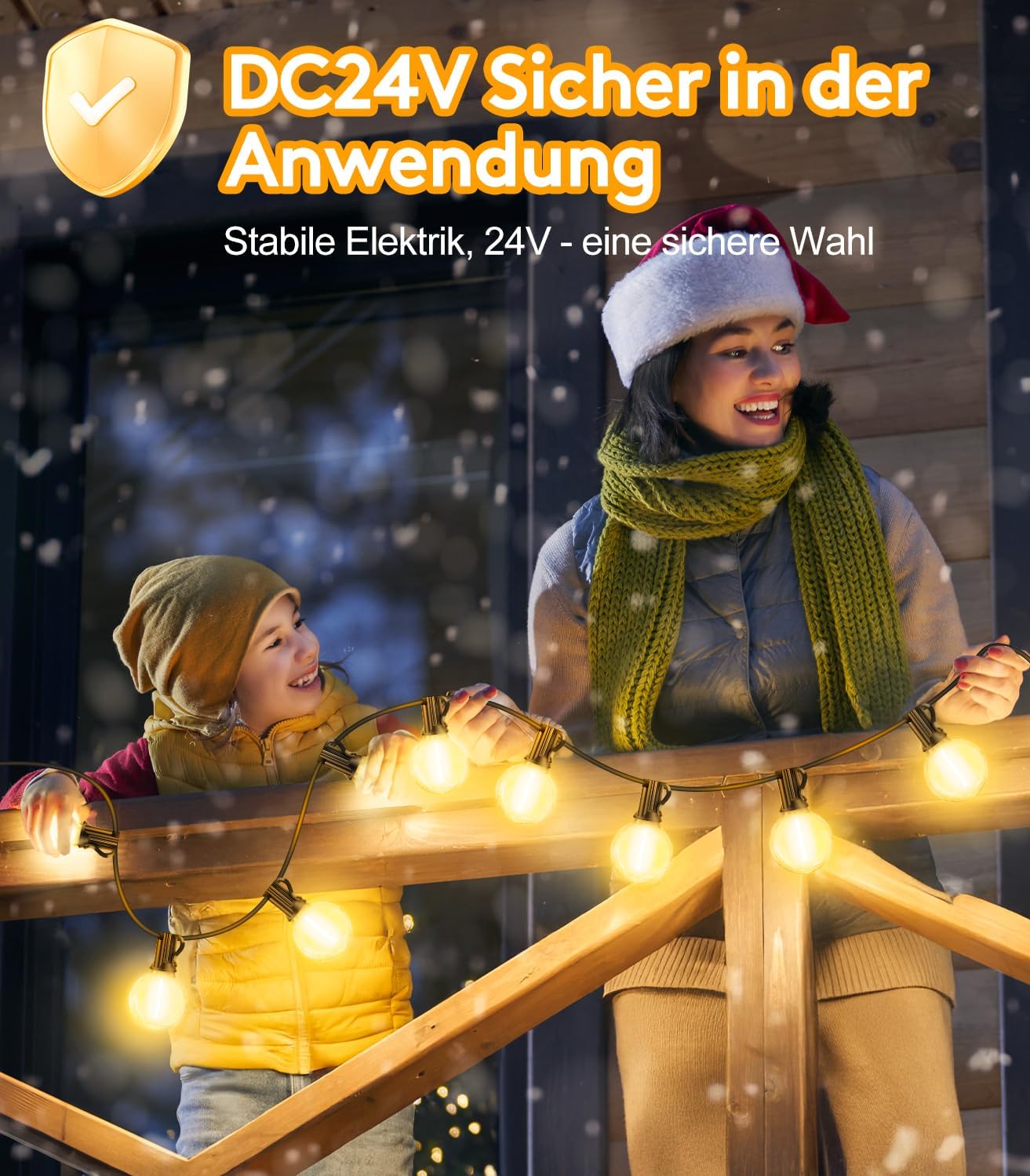 Dimmbare LED Glühbirnenlichterkette mit Fernbedienung und Ersatzbirnen, 45M/150FT-Fernbedienung