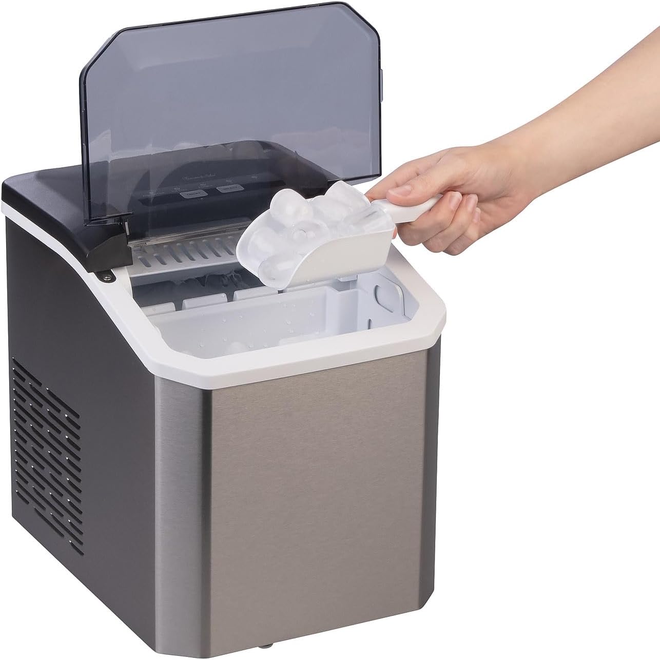 Eiswürfelmaschine mit Selbstreinigungsfunktion