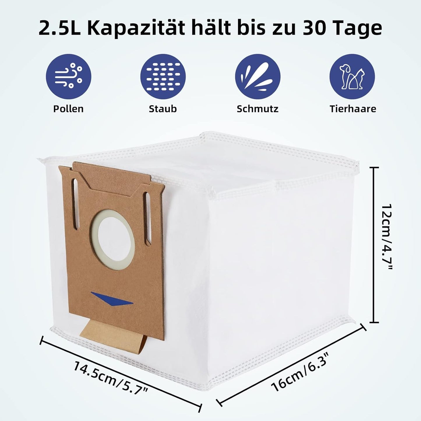 8 Stück Staubbeutel, 8 Staubsaugerbeutel