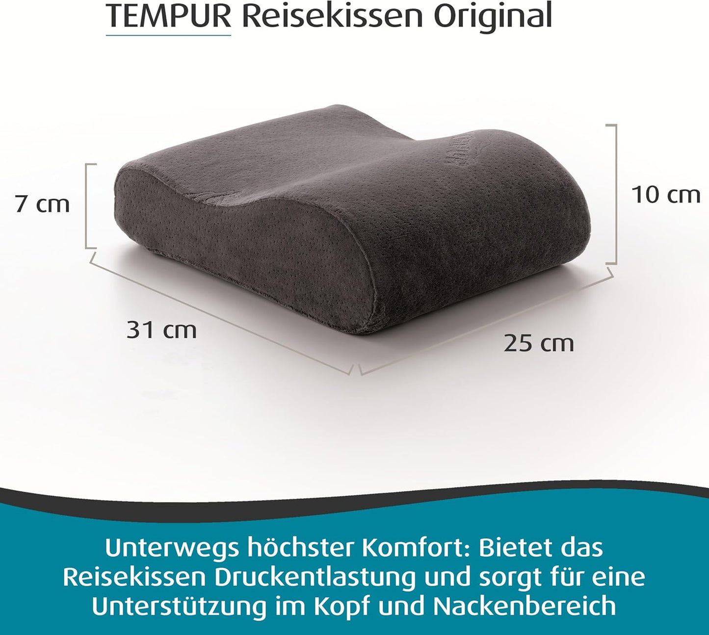 Reiseset mit Nackenkissen, Nachfolger Anthrazit