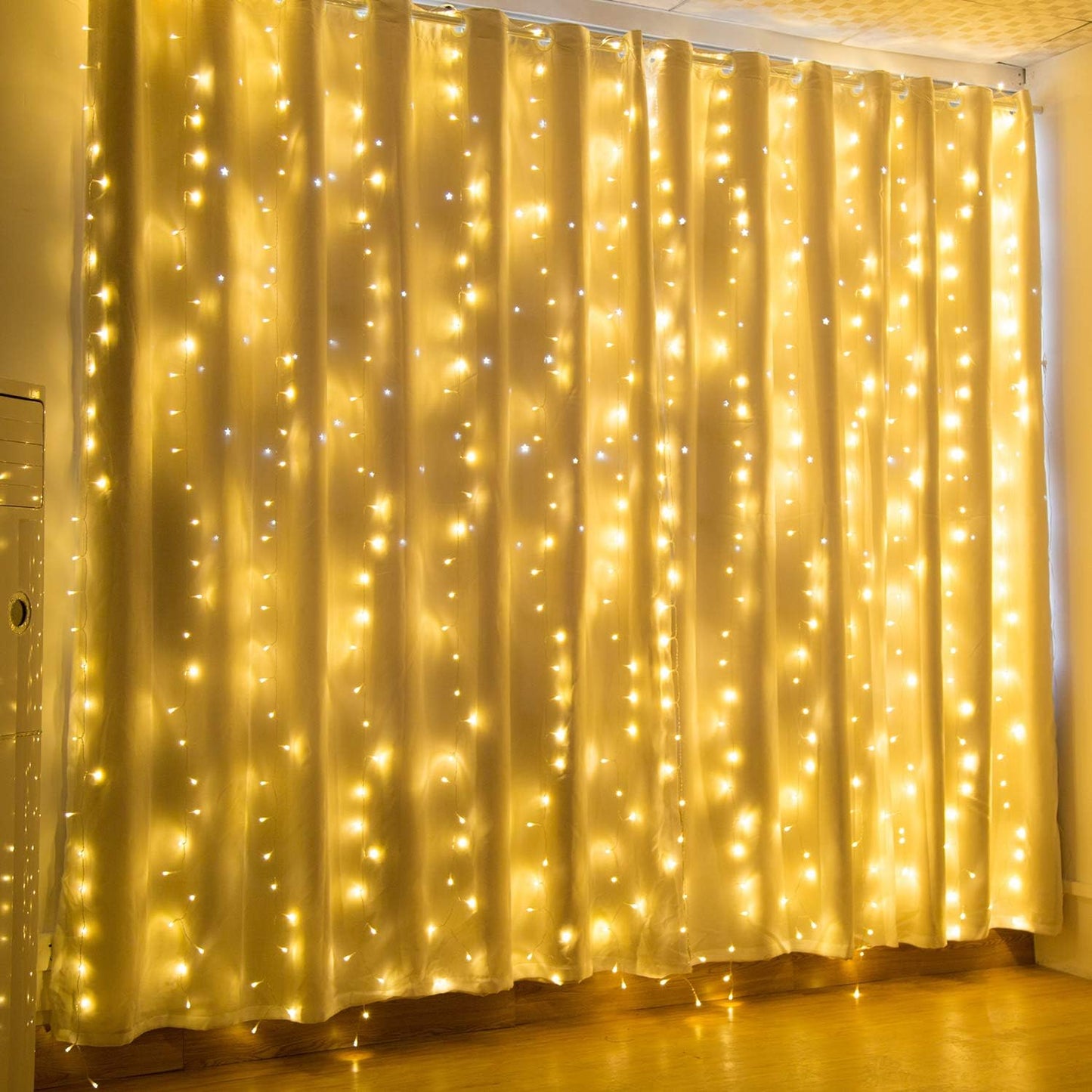 Lichtervorhang, Warmweiss