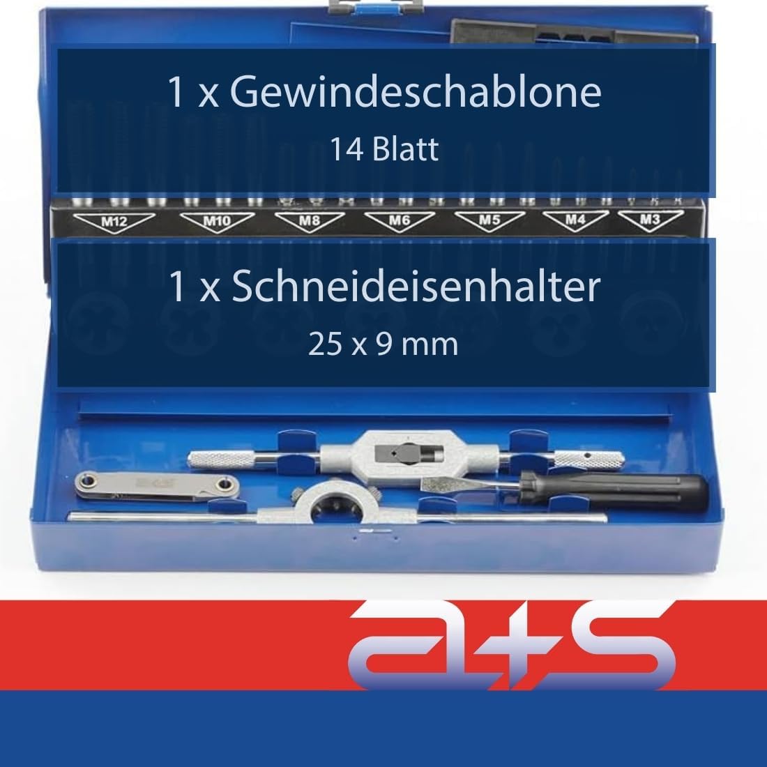 Gewindeschneid-Satz 32-teilig, 32-teilig