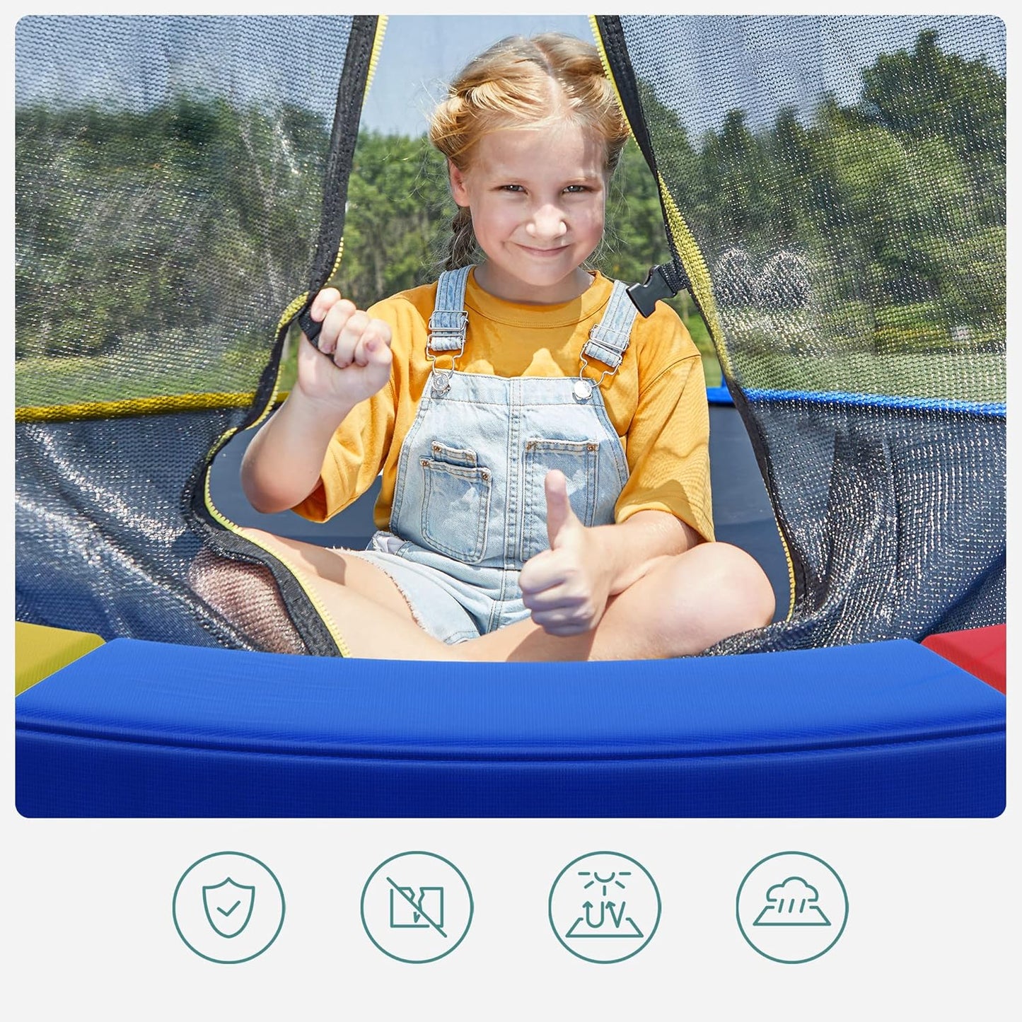 Trampolin-Randabdeckung, 305 cm, 305 cm Mehrfarbig