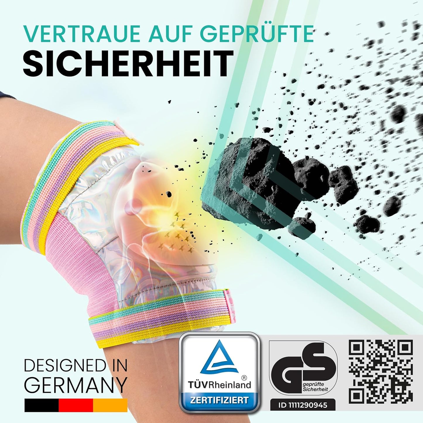 6-teiliges Inliner-Schoner-Set für Kinder, XS - 3-8 Jahre MAGIC SILVER