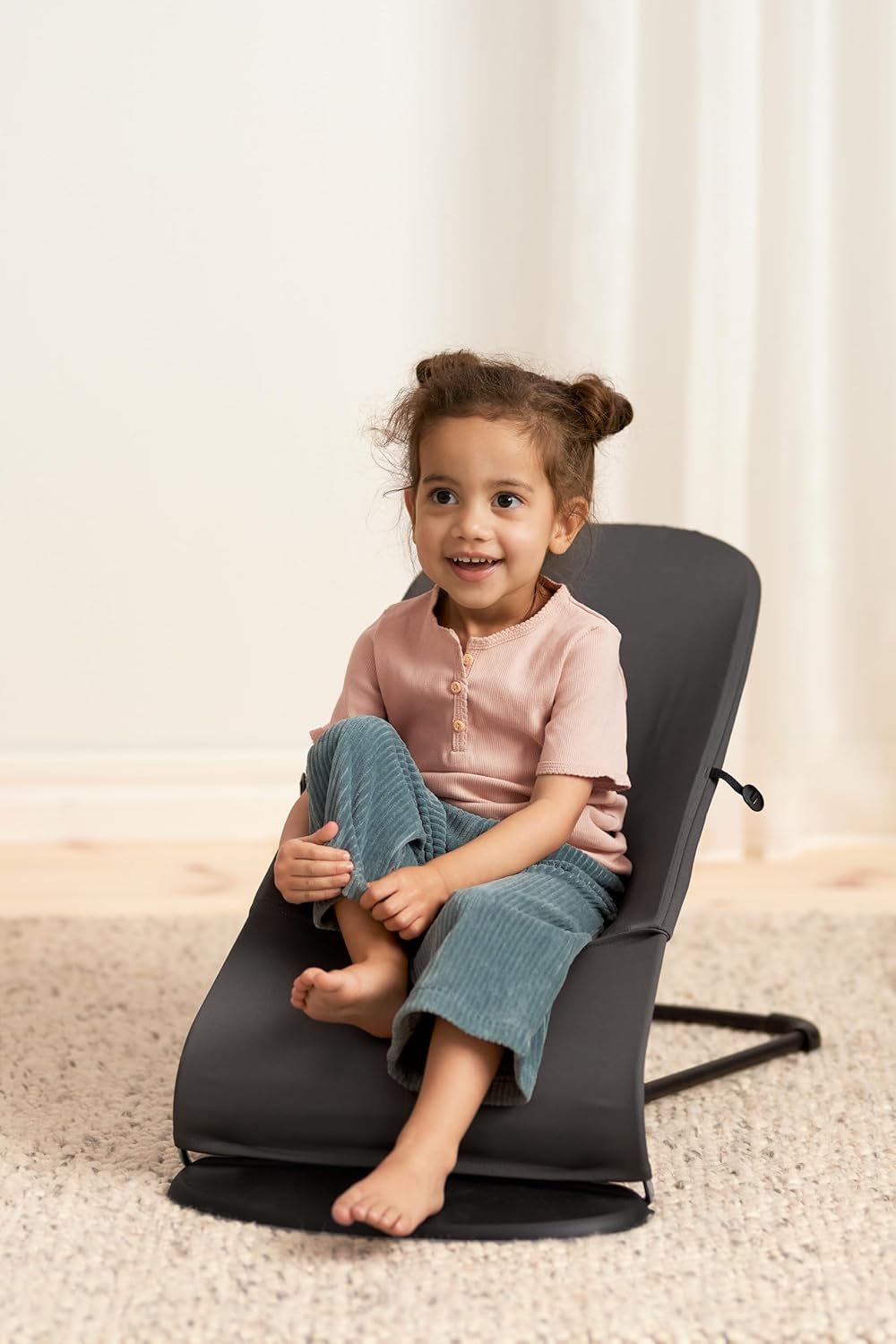Balance Soft Baby-Hängematte, Stoff / Jersey Dunkelgrau