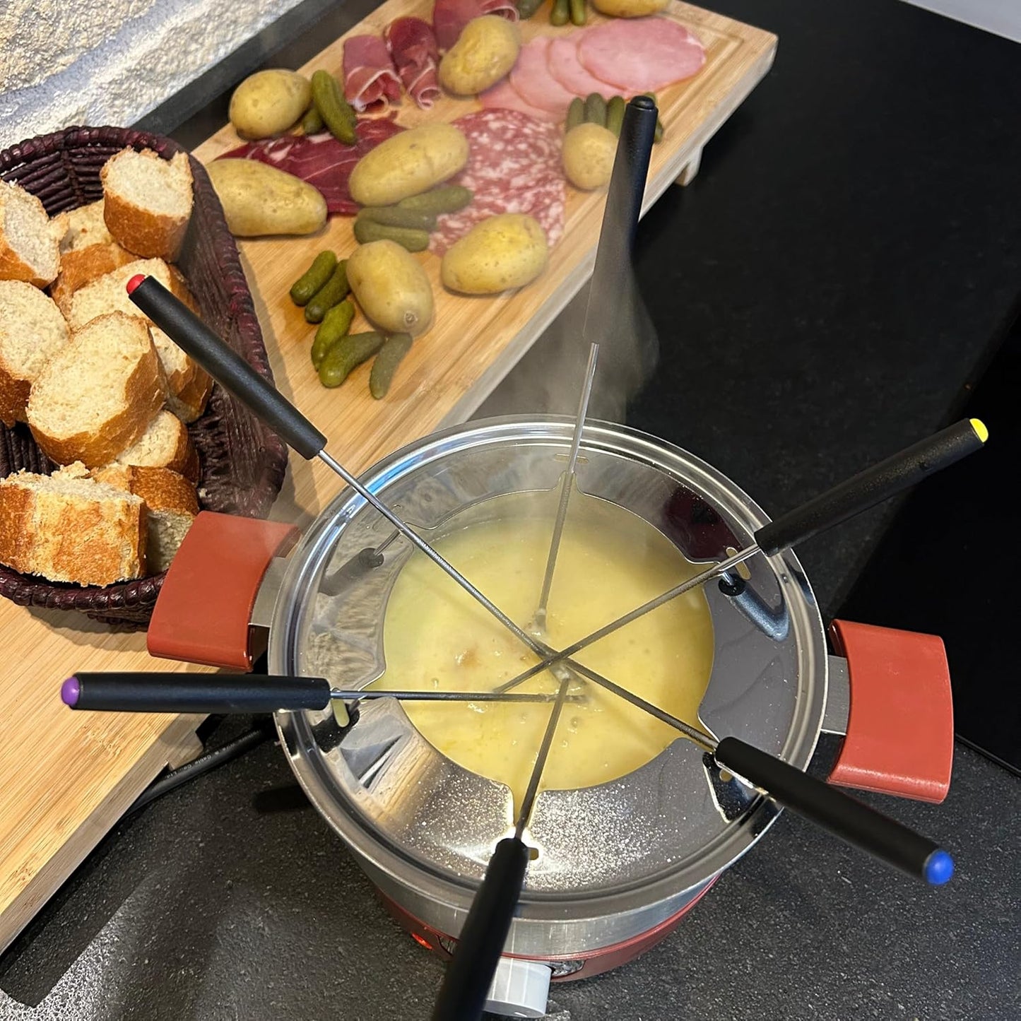 Fondue-Set für 6 Personen, Piment