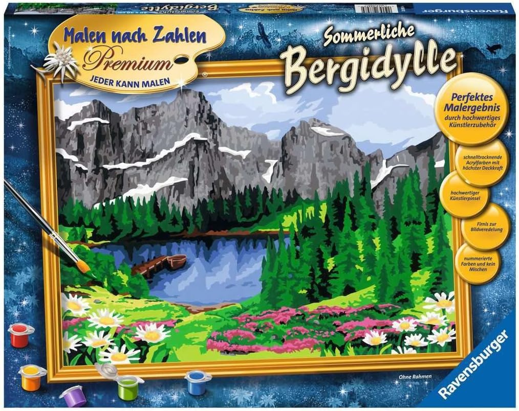 Malen nach Zahlen - Sommerliche Bergidylle, Alte Version