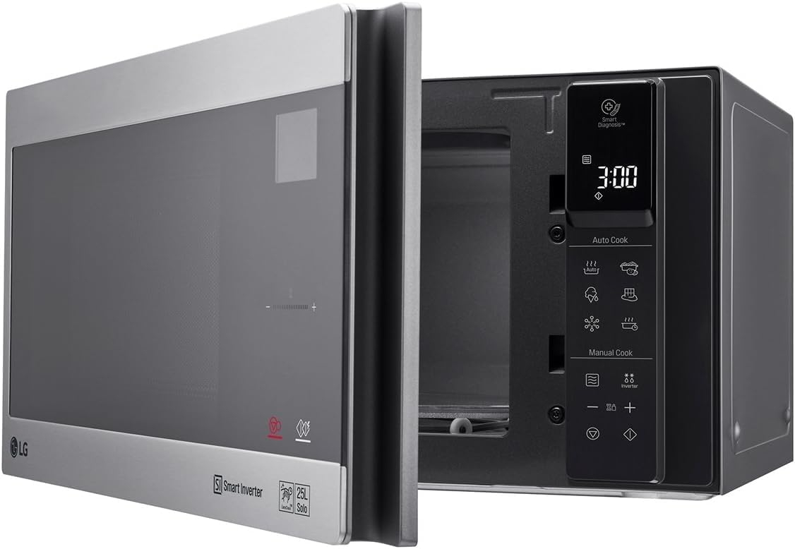 Mikrowelle MS2595CIS mit Smart Inverter Technologie, Solo-Mikrowelle, Edelstahl Silber 2