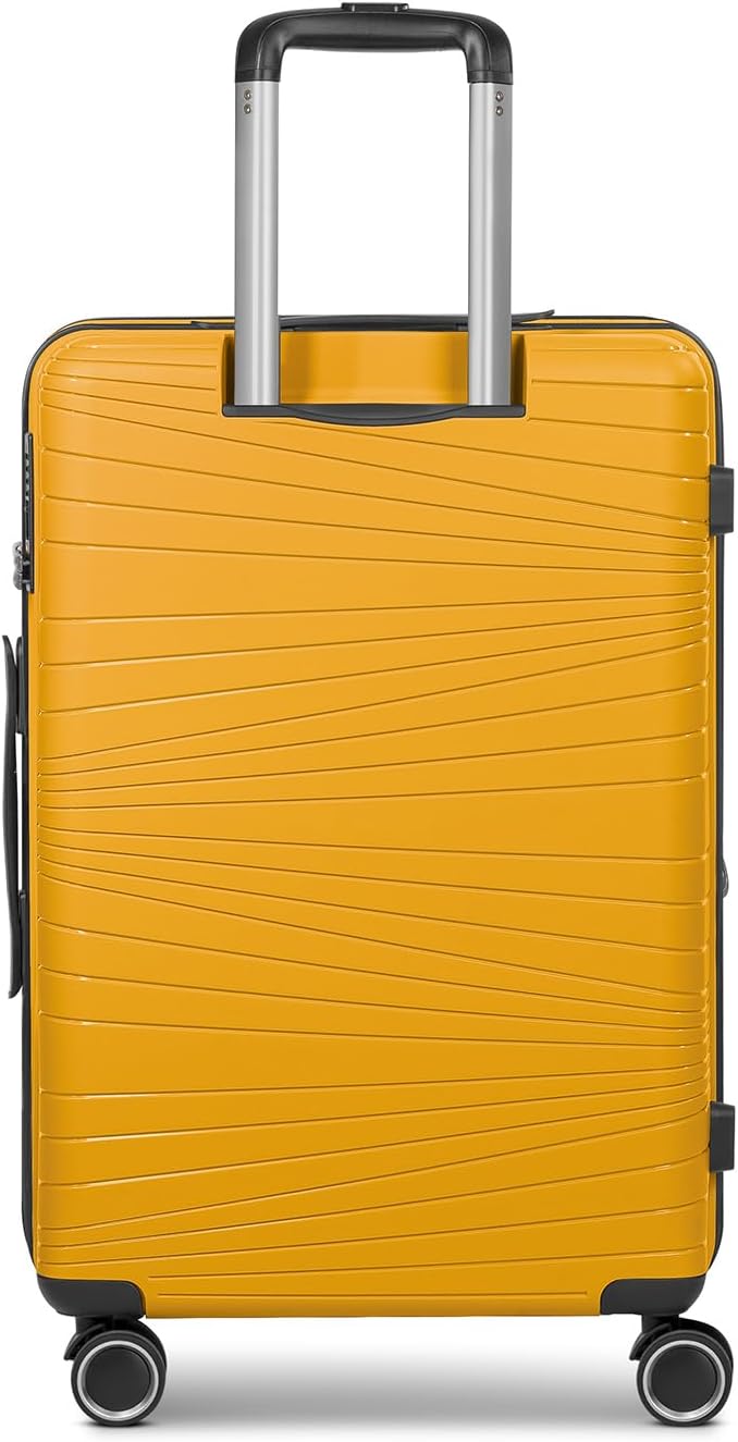 Hartschalen-Trolley mit TSA-Schloss, 65 cm, Yellow Koffer M 65 cm erweiterbar