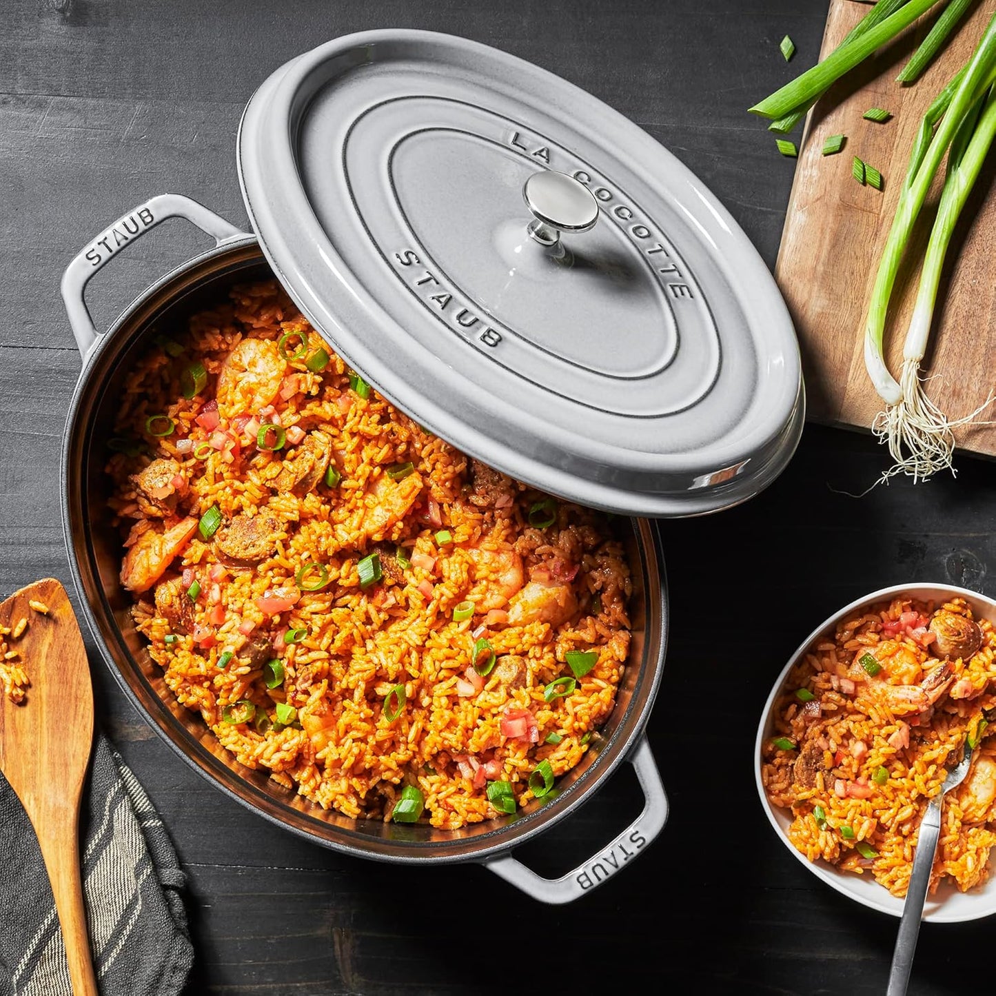 Cocotte Bräter mit Deckel, 33 cm, 6.7 L Graphit-Grau
