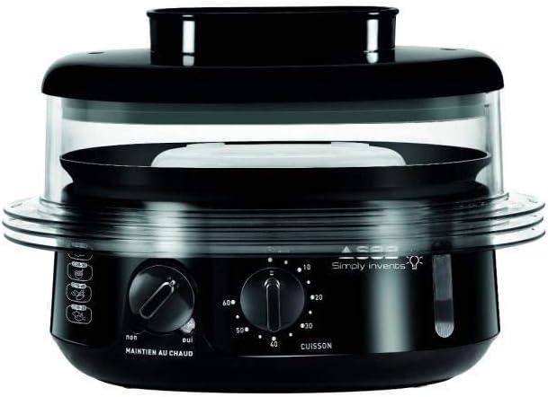 Simply Invents Dampfgarer VC110800 mit 3 Schalen, Warmhaltefunktion
