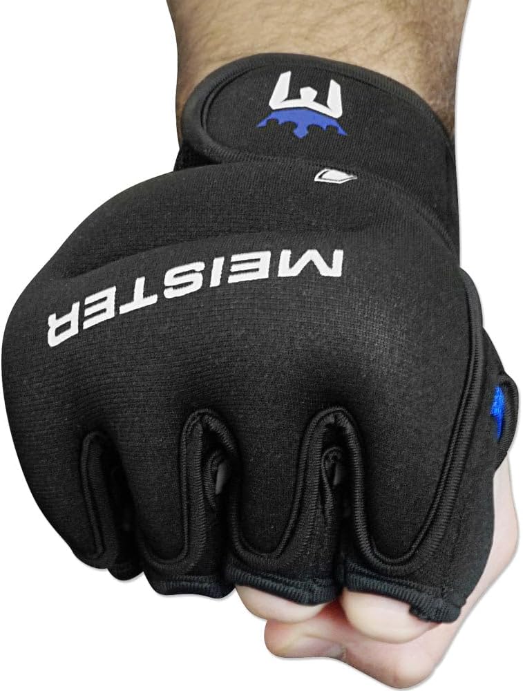 Gewichtshandschuhe, Schwarz/Blau 1 lb Handschuhe (insgesamt 2 lb)