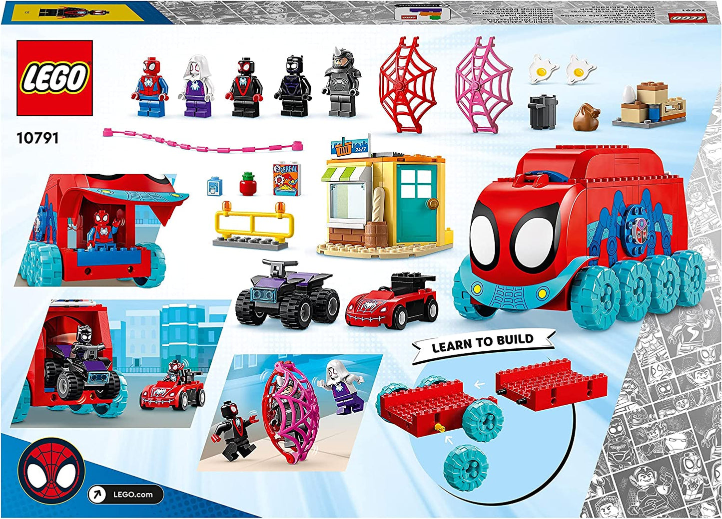 10791 Marvel Spidey und seine Super-Freunde Spideys Team-Truck, Konstruktionsspielzeug, Single