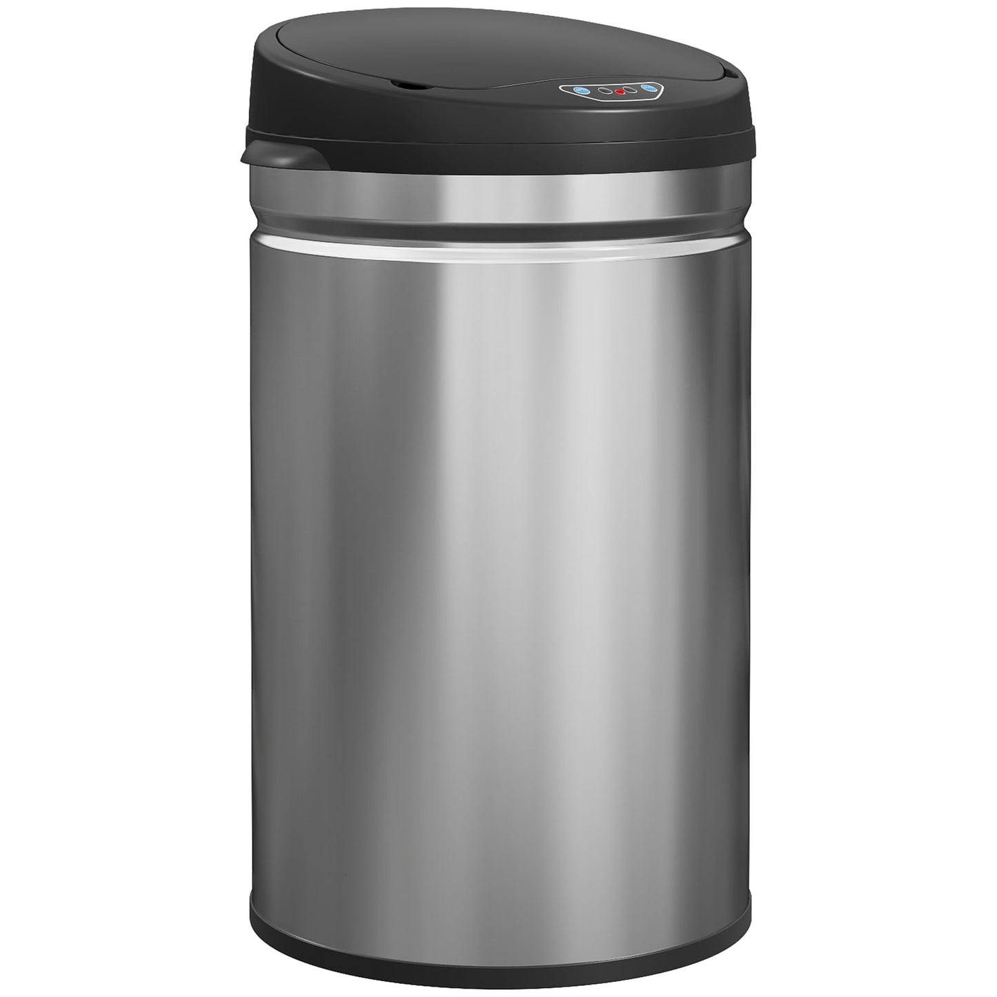 Automatischer Mülleimer mit Sensor, 30L Edelstahl, 30 L Silber