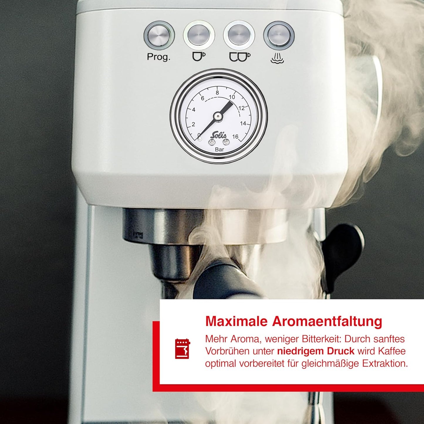Barista Perfetta Plus (Typ 1170) Siebträgermaschine, Weiß