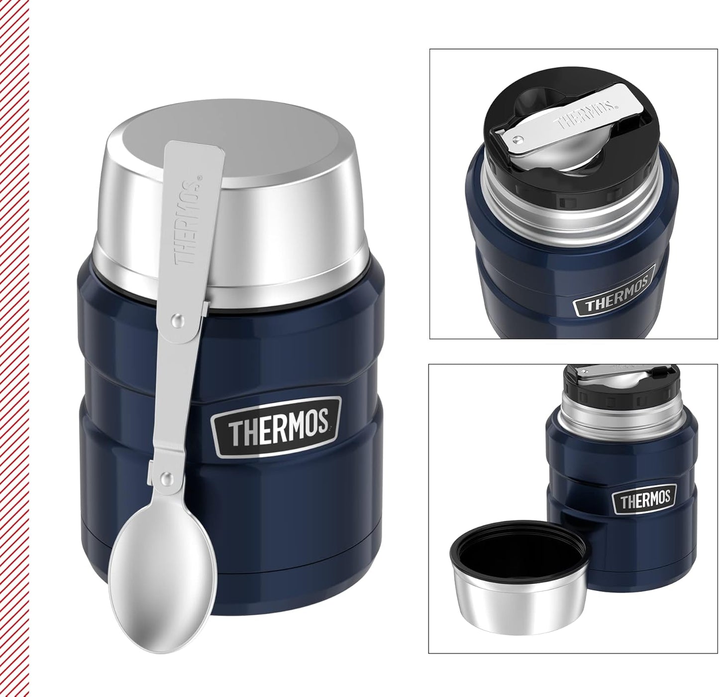 Thermobehälter King, Midnight Blue Polished 0,47 l