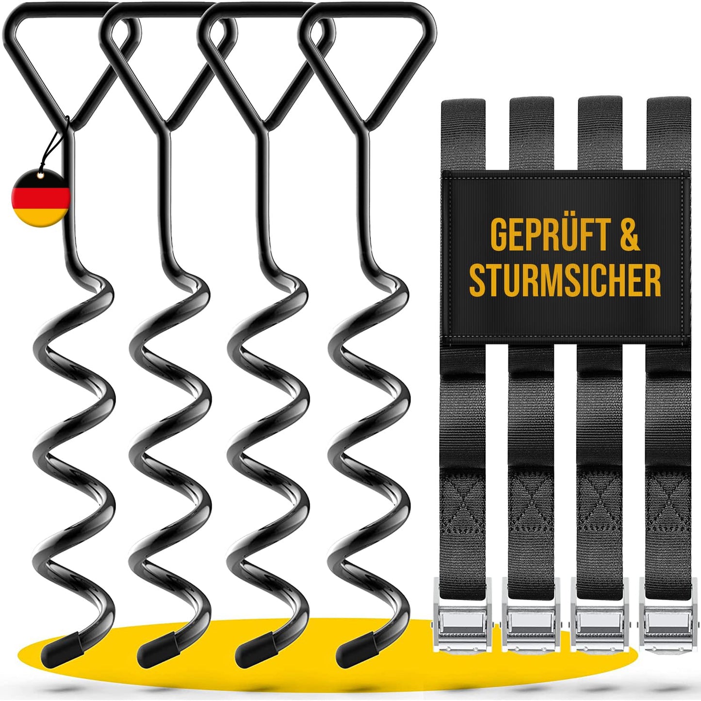 4er-Set Trampolin-Bodenanker