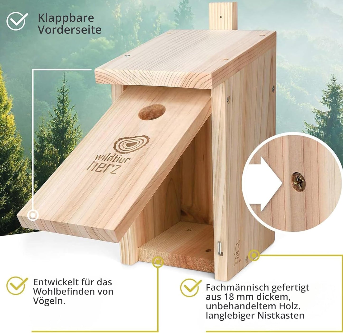 Nistkasten für Gartenvögel, Garten