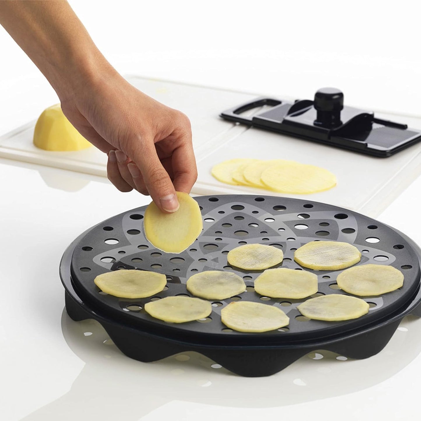 Chipsmaker Set mit Mandolinen-Kit, 3-teilig, spülmaschinenfest, A 3-teilig