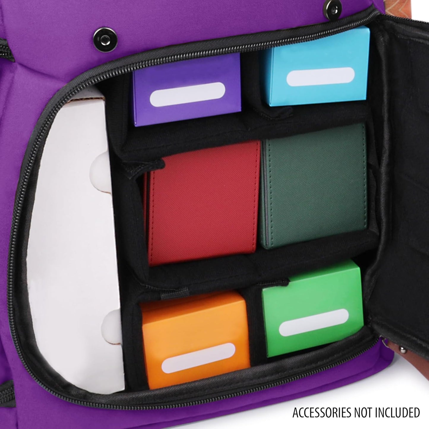 Sammelkarten-Aufbewahrungsbox-Rucksack, Einheitsgrösse Lila
