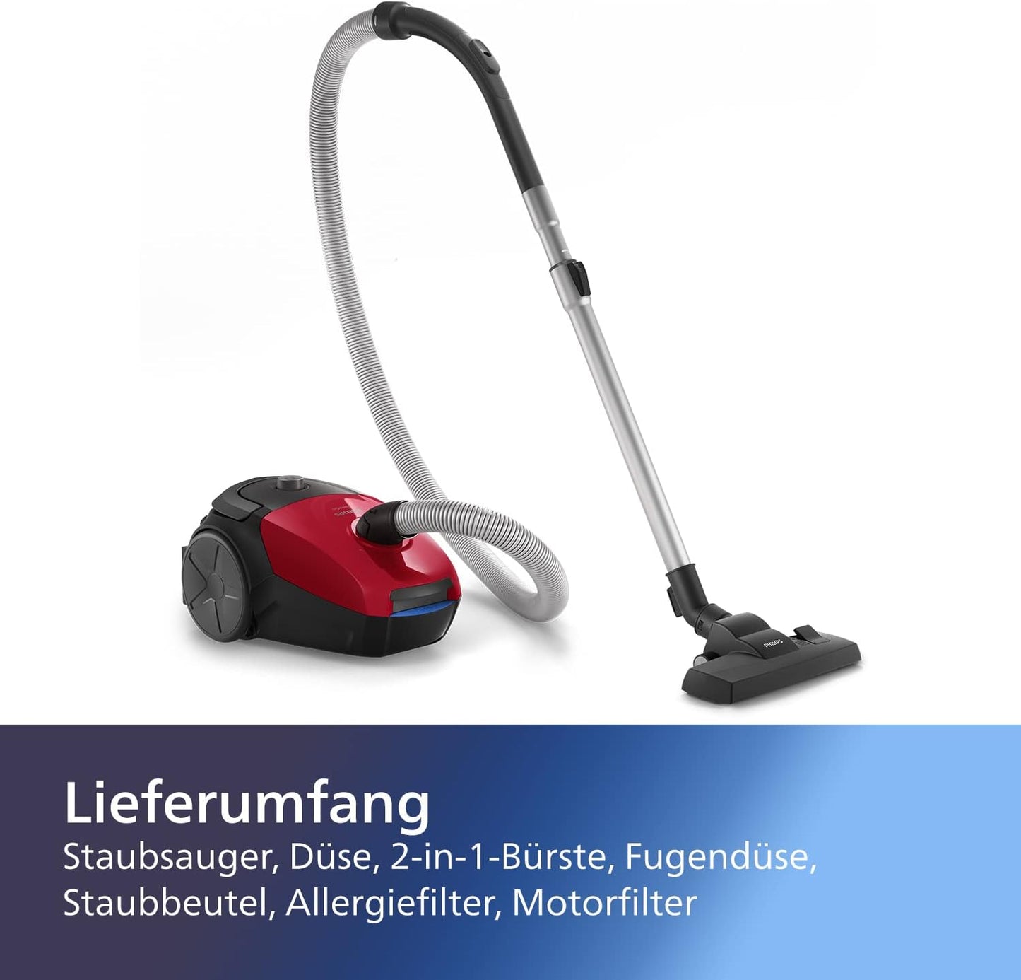 FC8243/09 PowerGo Staubsauger mit Allergiefilter