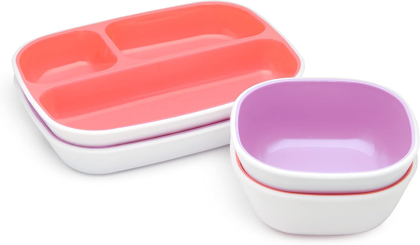 Splash Essensset für Kleinkinder, Splash Dining Set, Pink