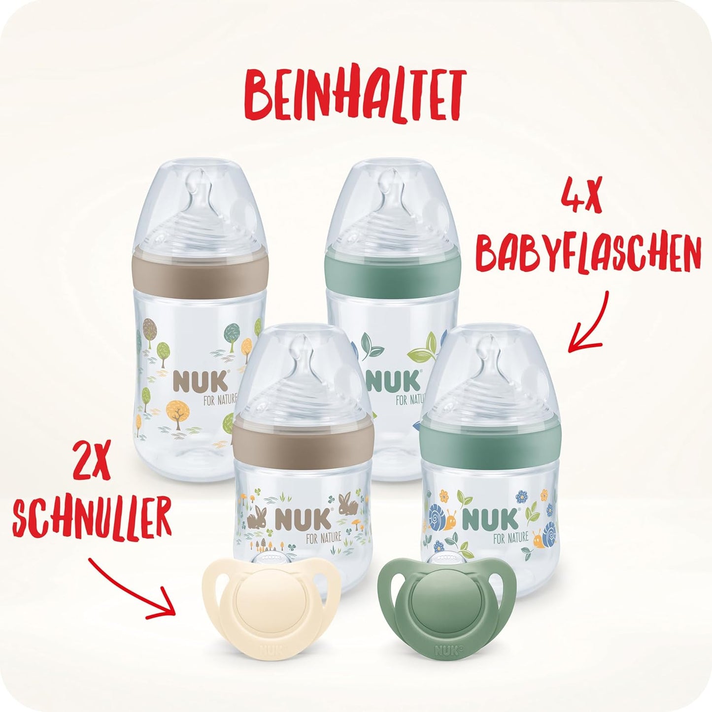 Babyflaschen- und Schnuller-Set Nature Perfect