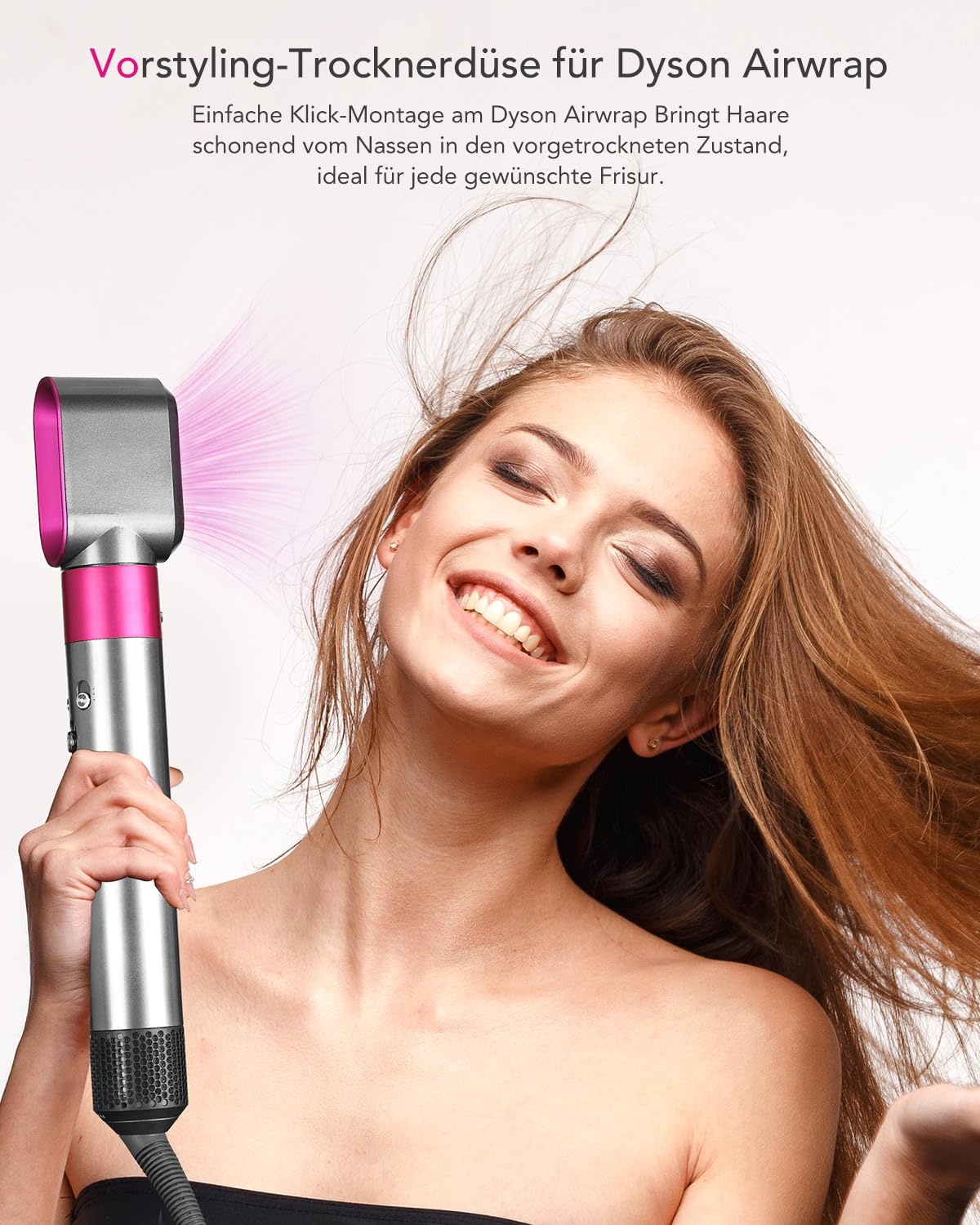 Vorstyling-Trocknerdüse für Airwrap, Fuchsia