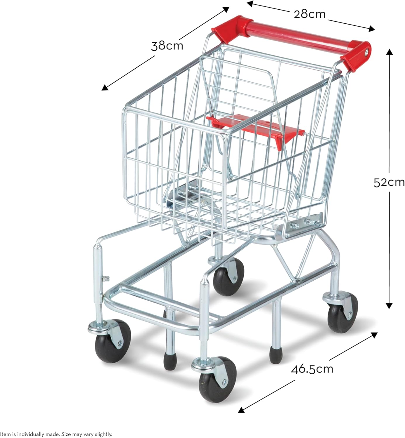 Einkaufswagen für Kinder, Griffhöhe 52 cm, Einkaufswagen