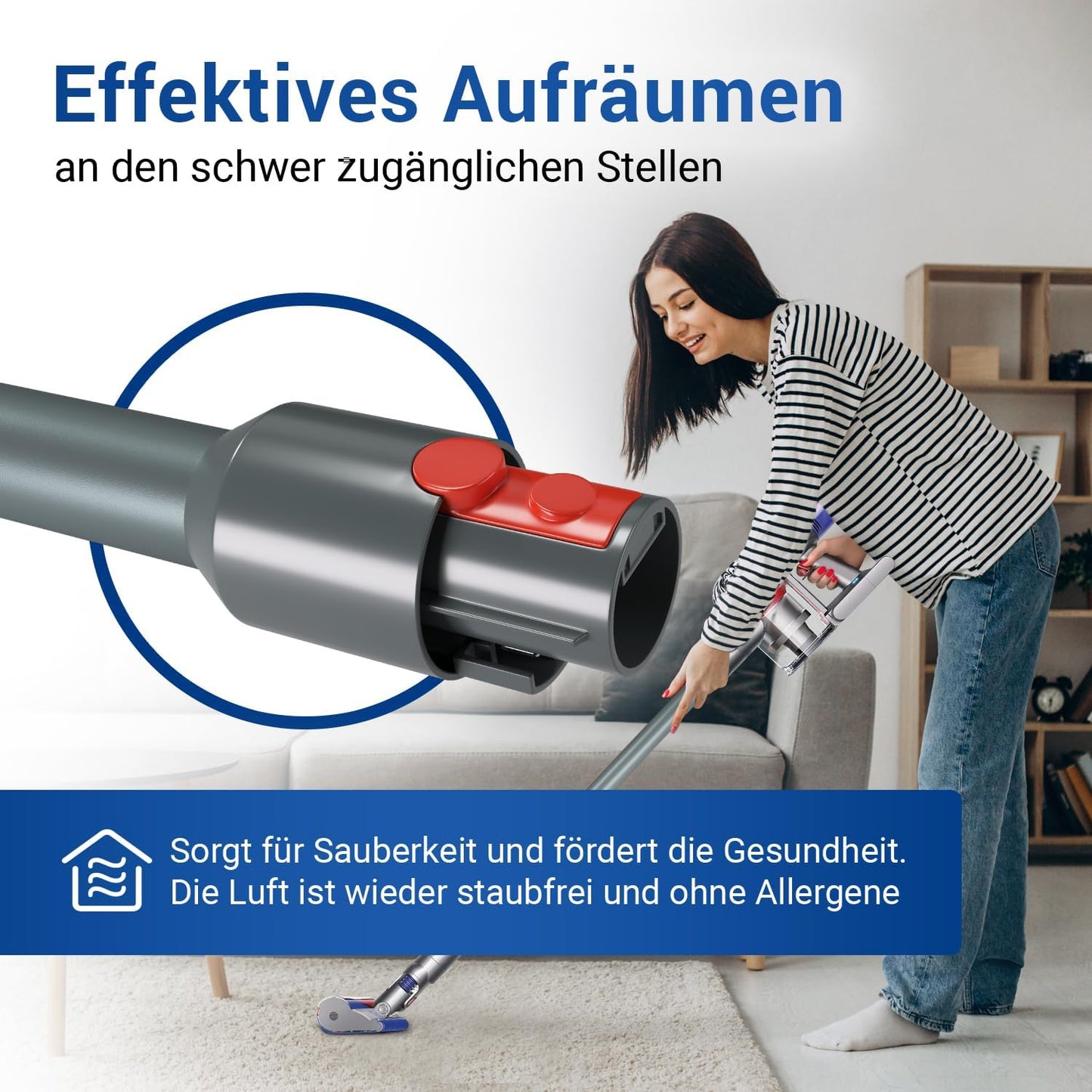 Ersatz-Saugrohr für Dyson, Grau