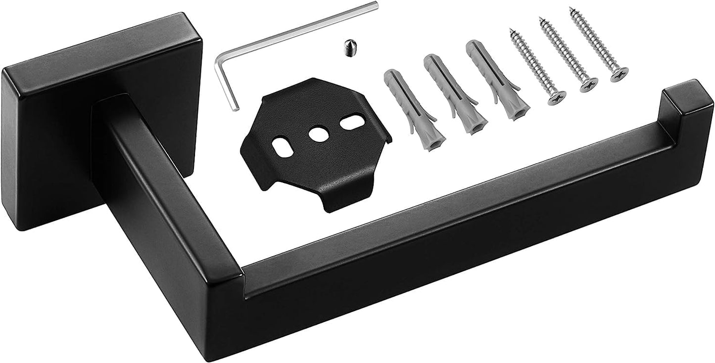 2er Set Toilettenpapierhalter, 2 Schwarz-bohren Erforderlich