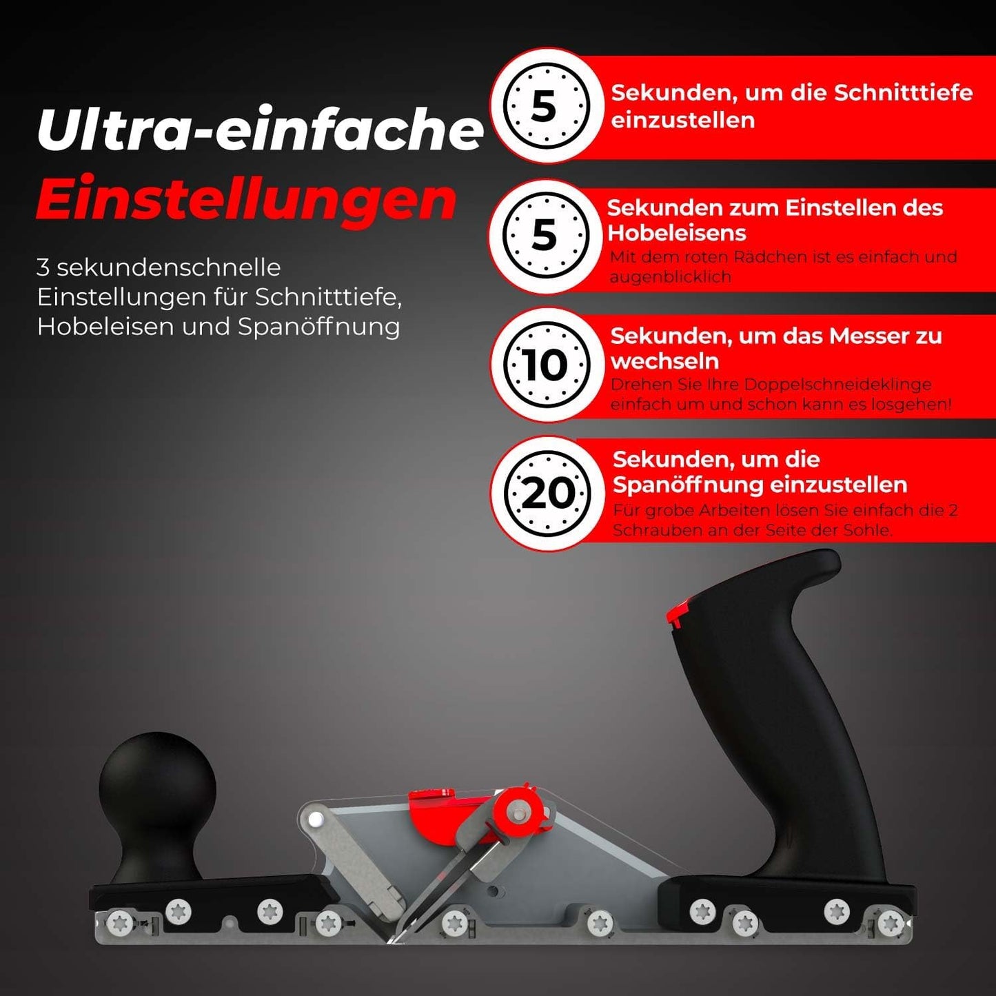 260 Evolution N Handhobel, 260 Evolution N
