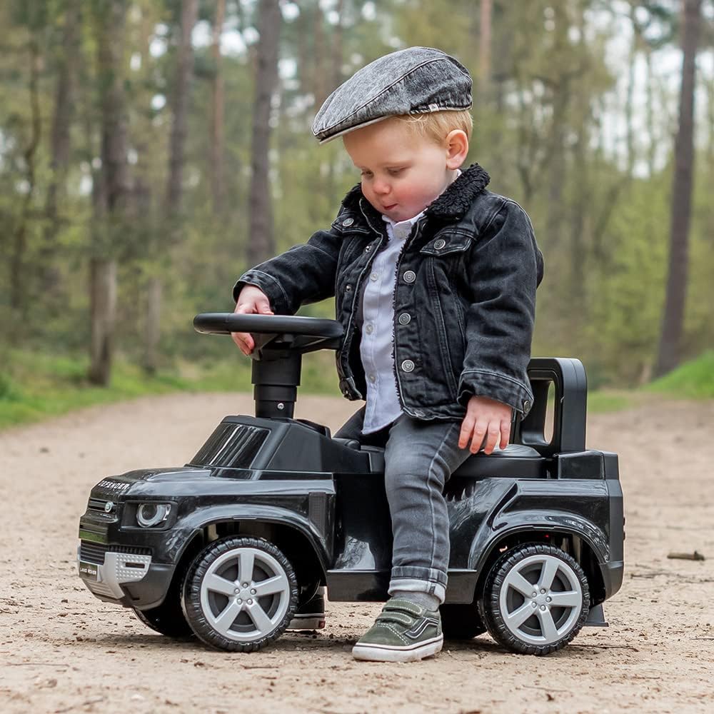 Bobby Car Land Rover Defender, Schwarz