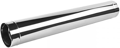 Edelstahl Ofenrohr 120mm x 330mm (0,6mm Wandstärke), Ø 120mm Länge: 330mm