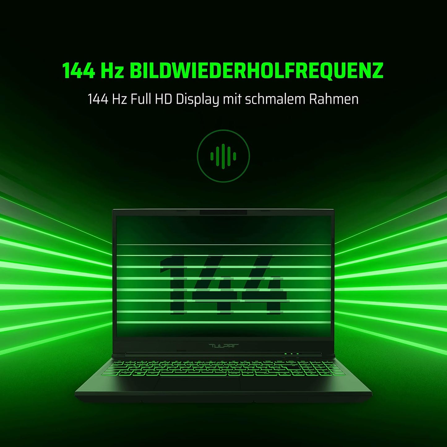 Gaming Laptop A5 V19.2.9, 15,6" FHD 144Hz, Intel i5, RTX 3050Ti, 500 GB SSD - 1x16 GB RAM - WINDOWS 11