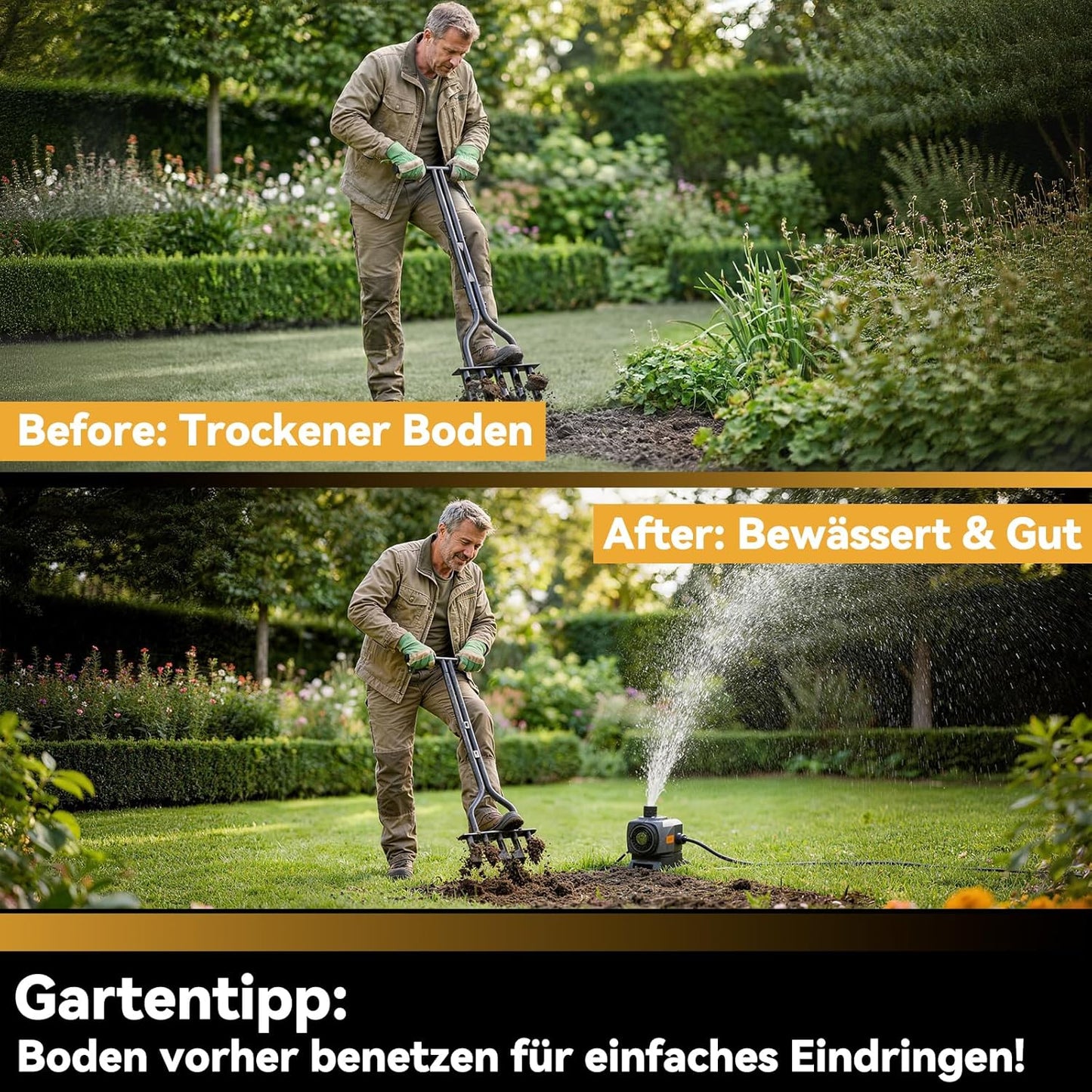 Manueller Rasenlüfter