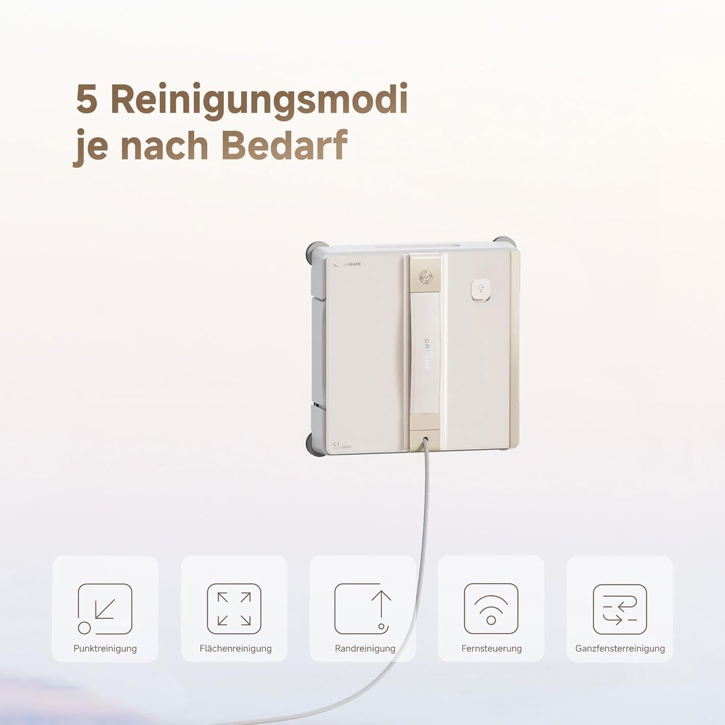 C1 Fensterputzroboter mit CornerClean-Technologie, C1