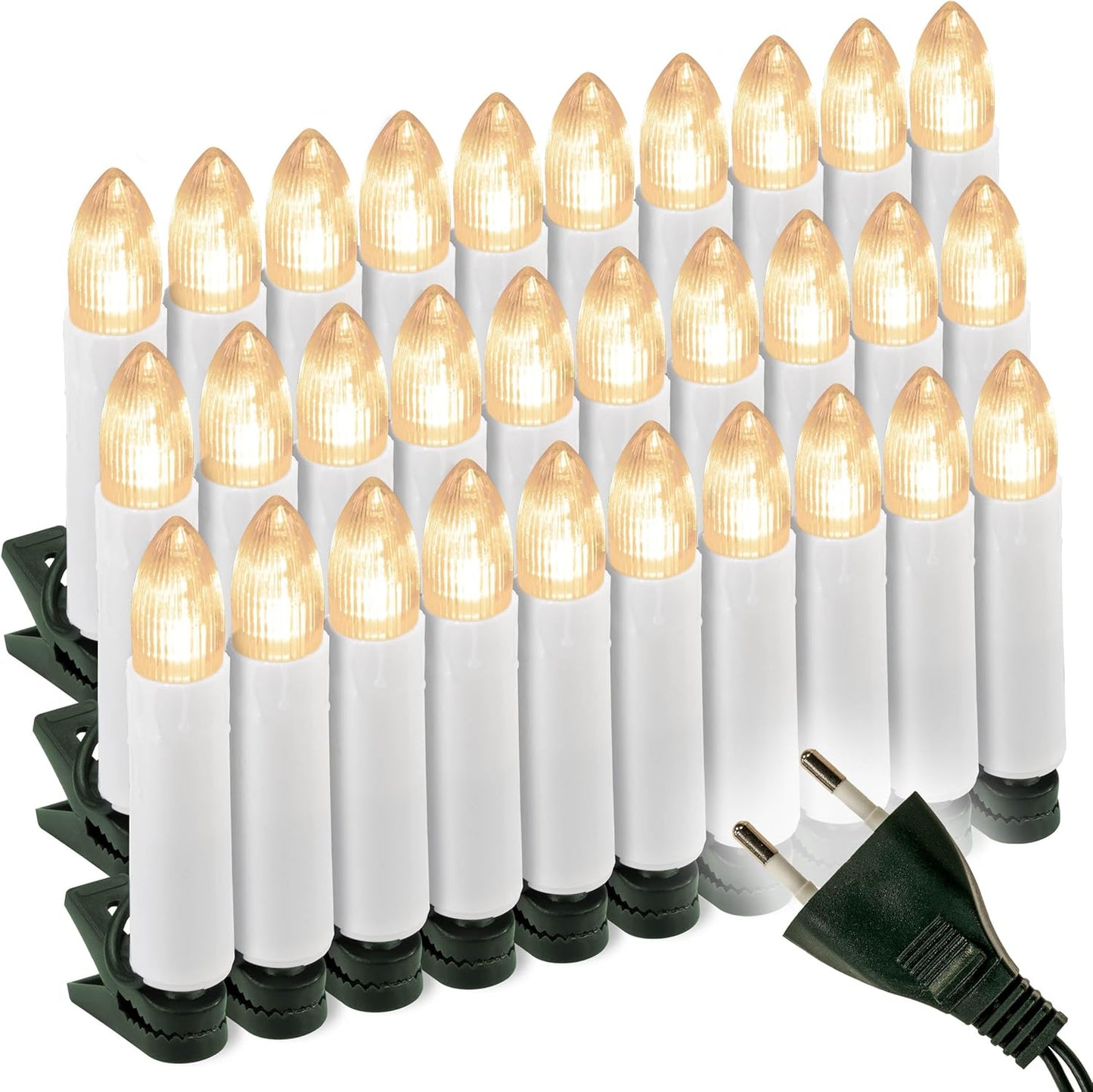 30er-LED Christbaumkerzen, 30 LED