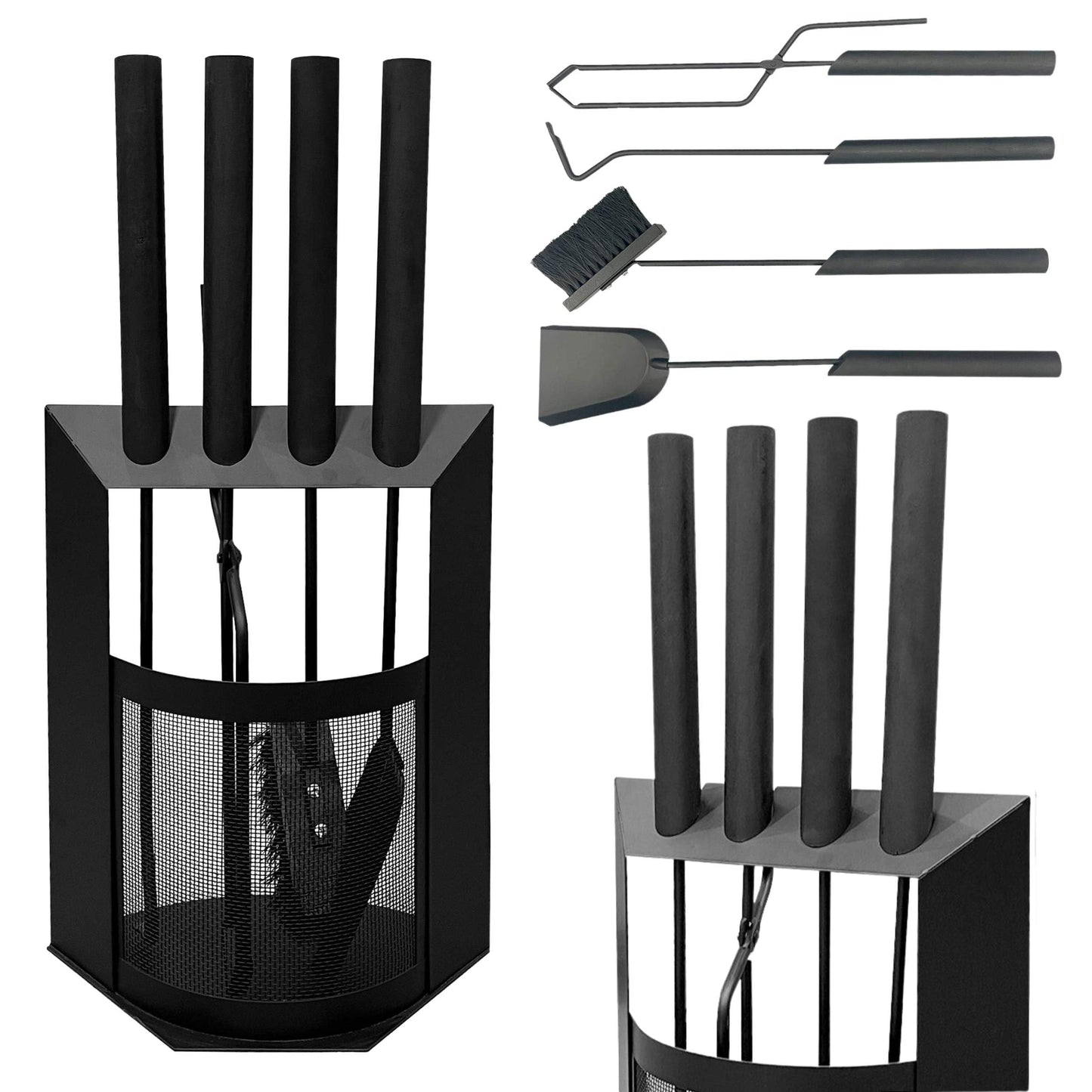 5-teiliges Kaminbesteck-Set