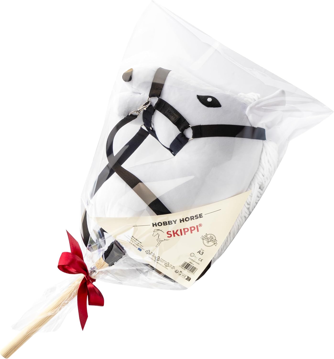 Hobby Horse Steckenpferd mit Halfter und Zügeln