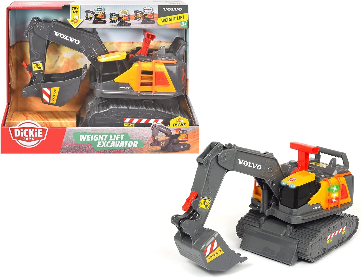 Volvo Spielzeugbagger mit Gewichtserkennung 203725006