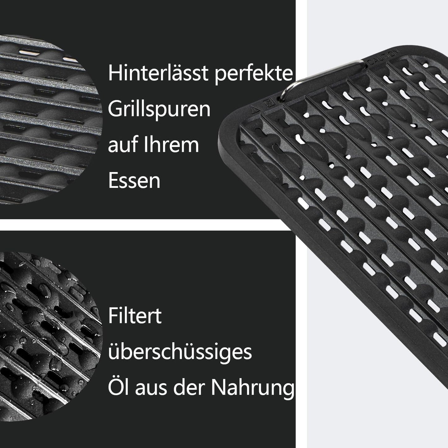 Elektrischer Tischgrill mit Touchscreen-Regelung, Blau